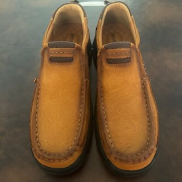 New Men’s Mostelo Brown Slip On Casual Outdoor Hiking Shoes Loafers - Picture 5 of 16